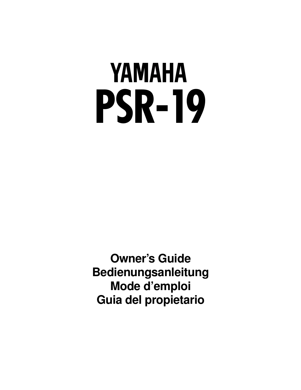 Download free pdf for Yamaha PSR22 Music Keyboard manual