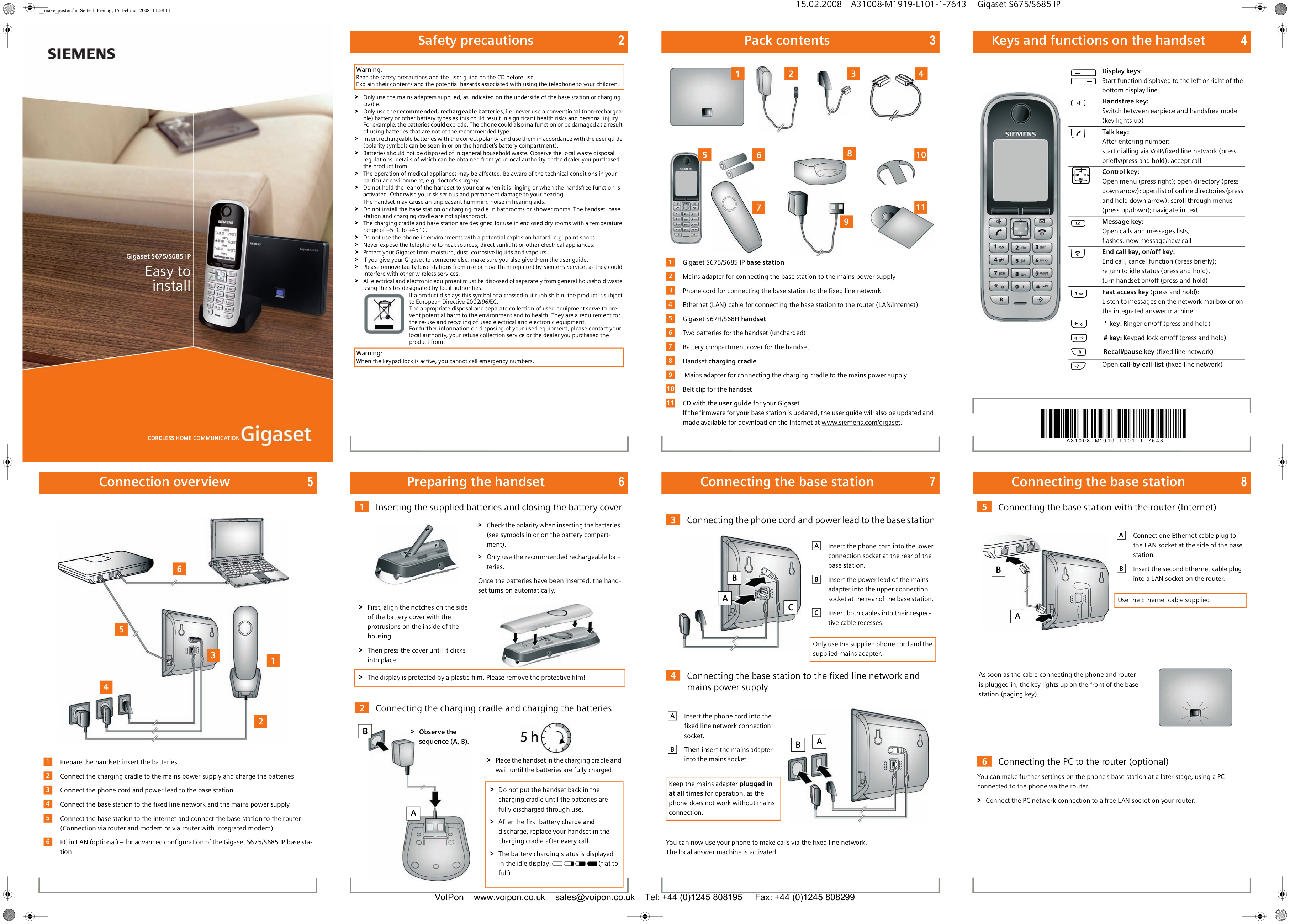 Download Free Pdf For Siemens Gigaset S67H Telephone Manual