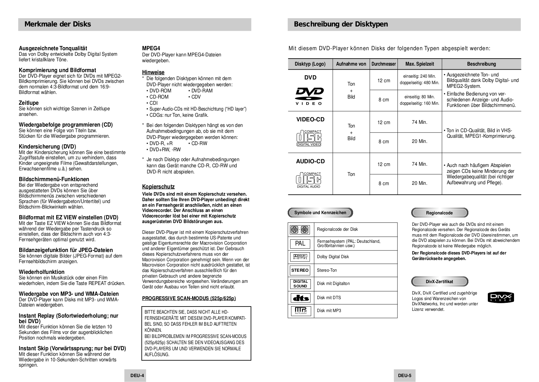 PDF manual for Samsung DVD Players DVDP244