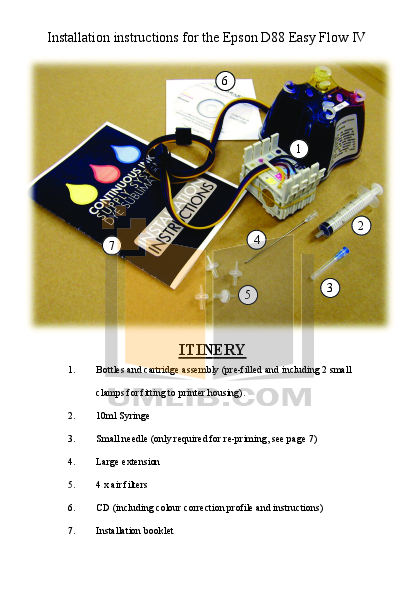 Download Free Pdf For Epson Stylus D88 Printer Manual 5551