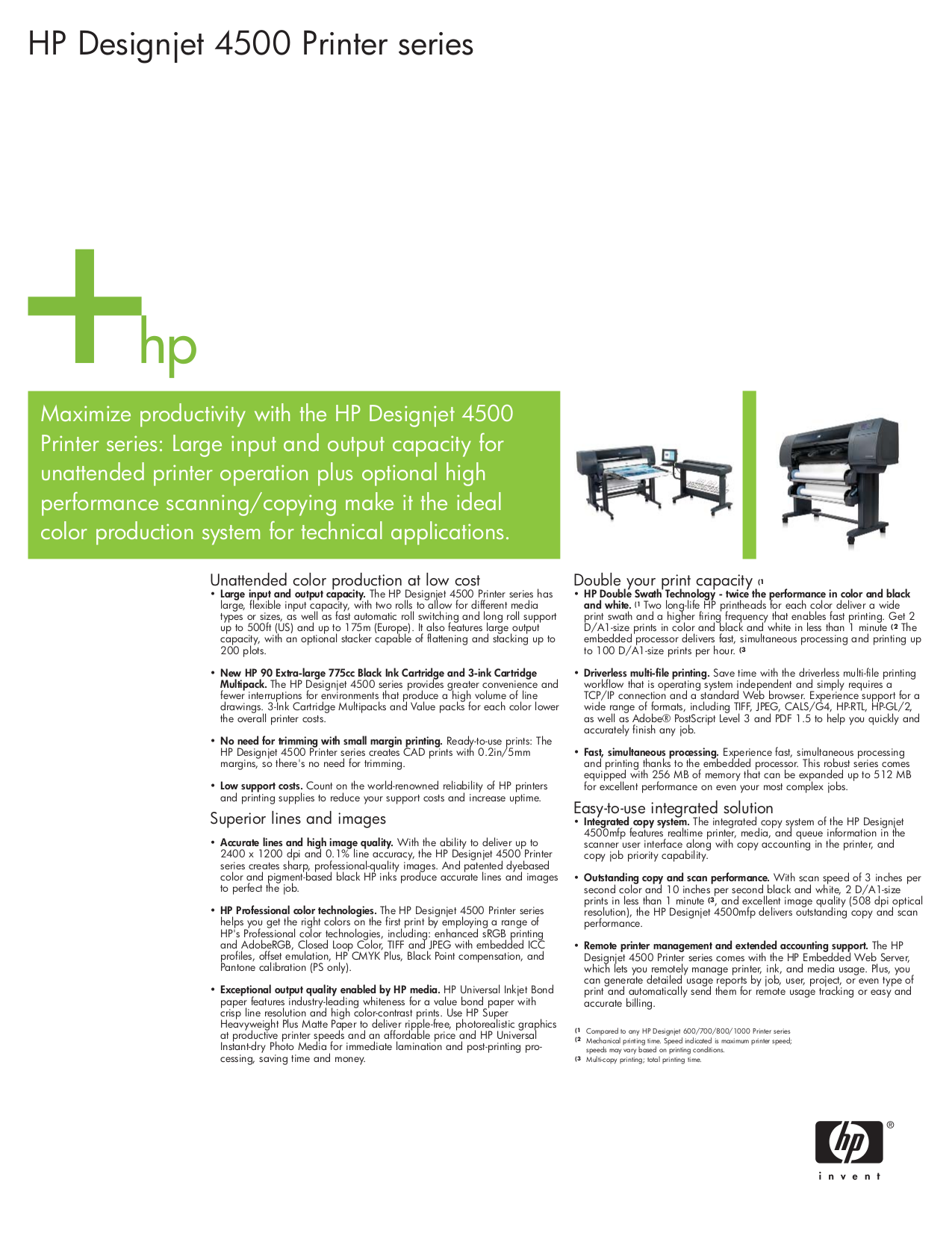 Download free pdf for HP Designjet 5500PS Printer manual