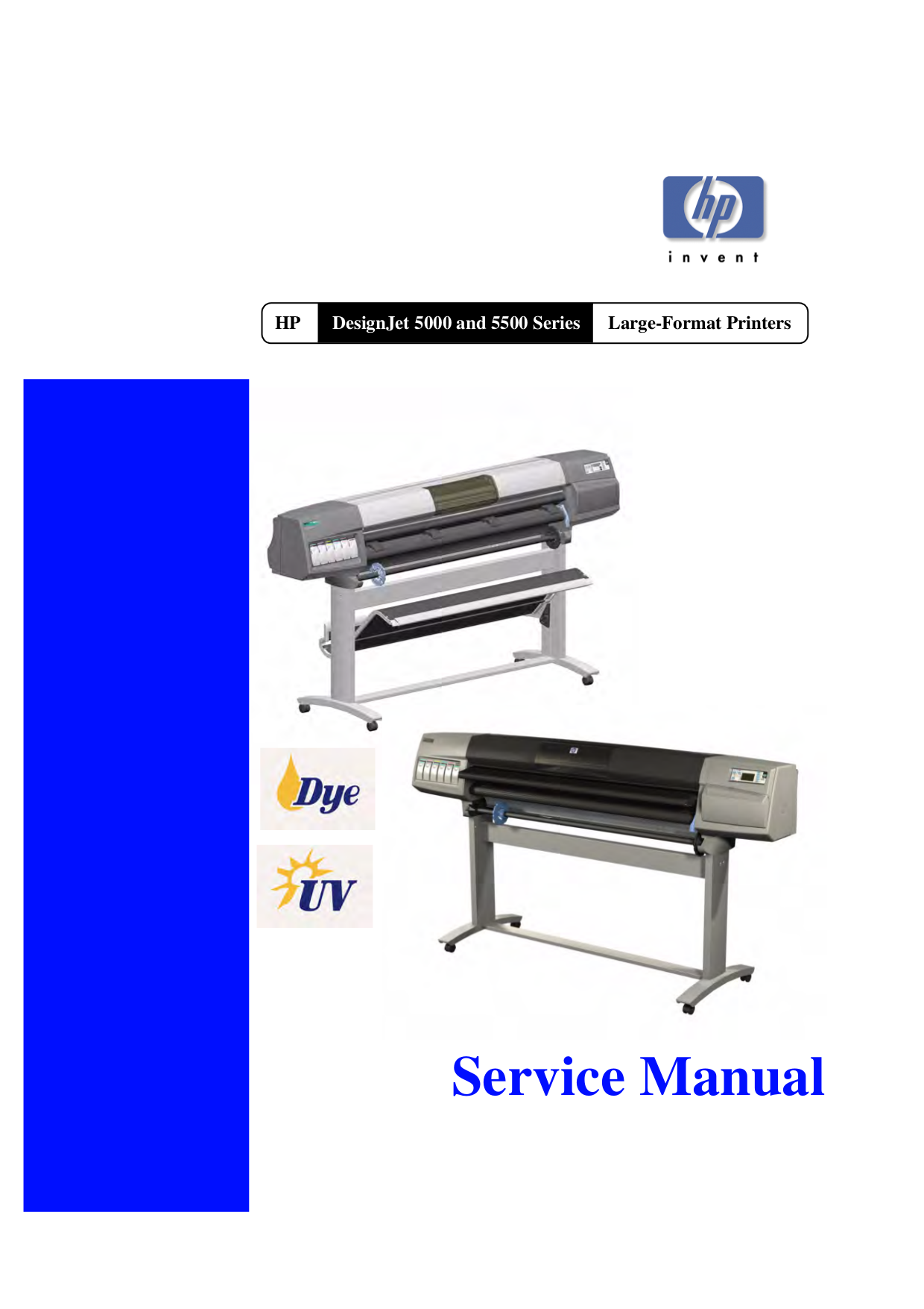 Download free pdf for HP Designjet 5500PS Printer manual