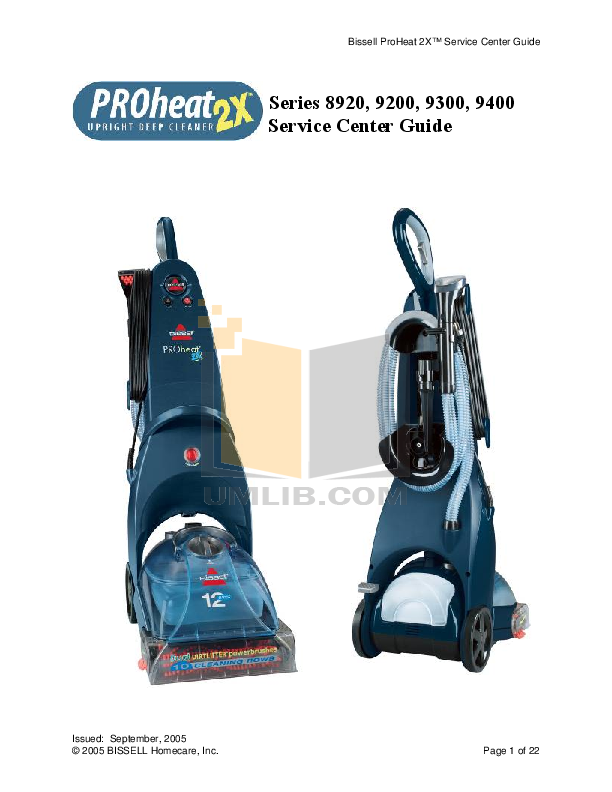 Download free pdf for Bissell 8920 Vacuum manual