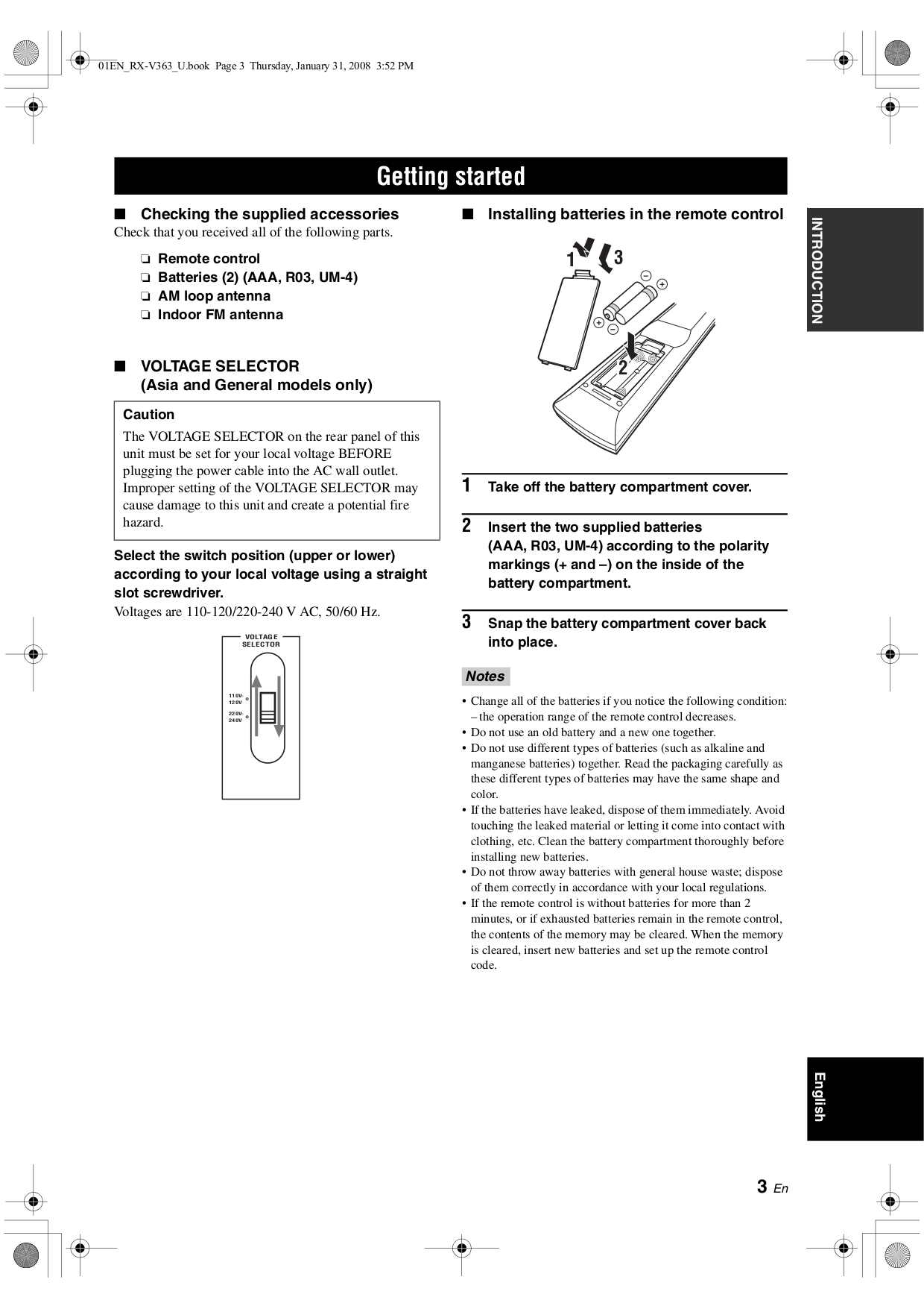 PDF manual for Yamaha Receiver HTR-6130