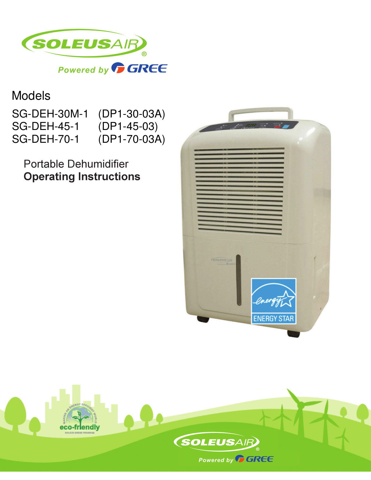 Download free pdf for Soleus DP14503 Dehumidifier manual