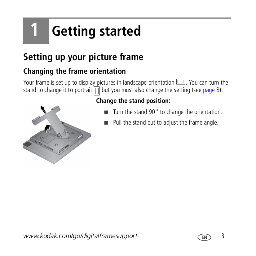 PDF manual for Kodak Digital Photo Frame EasyShare M820