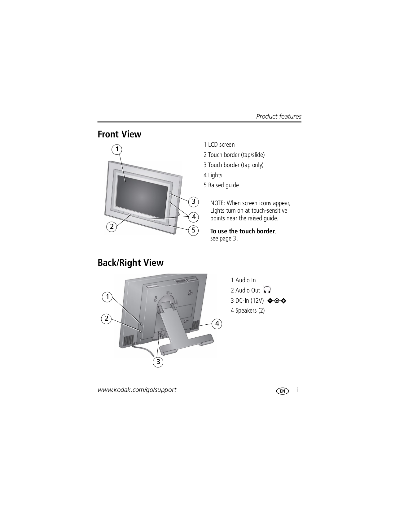 PDF manual for Kodak Digital Photo Frame EasyShare M820