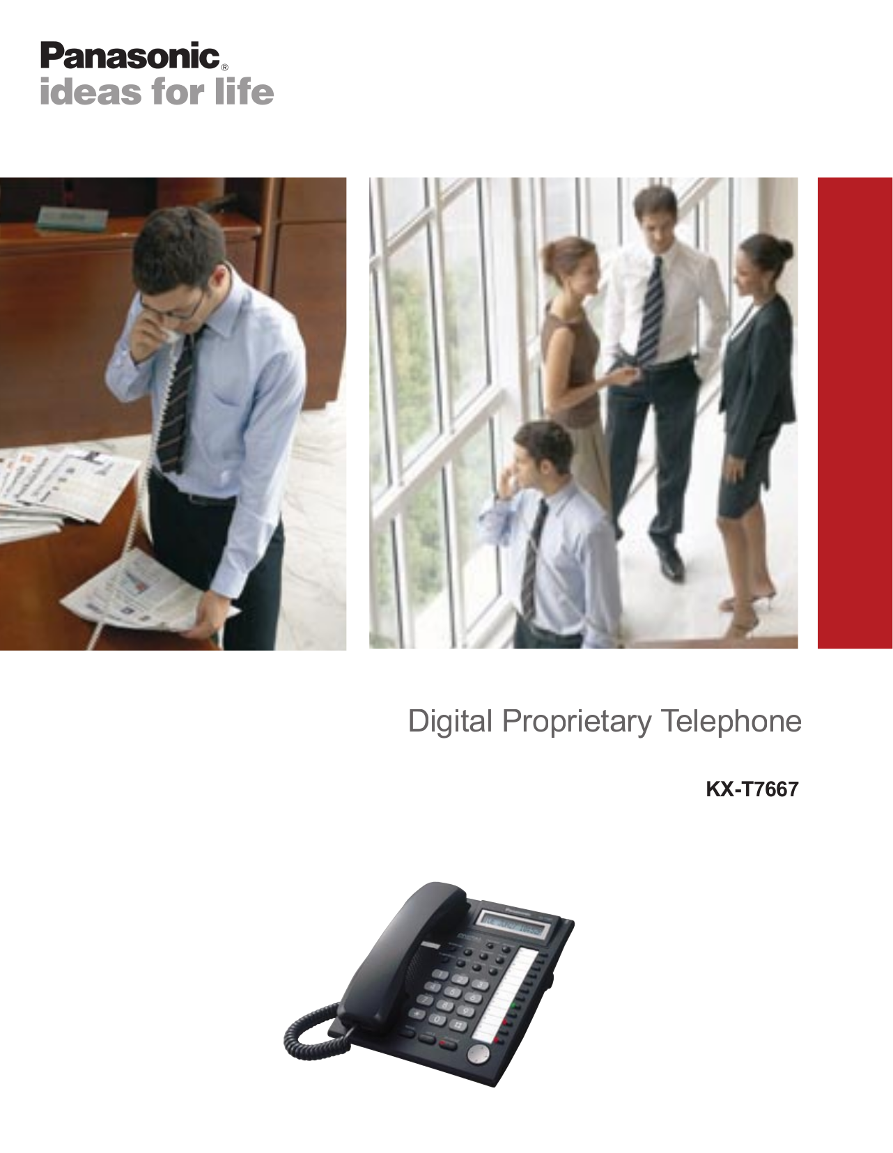 Download free pdf for Panasonic KX-T7667 Telephone manual