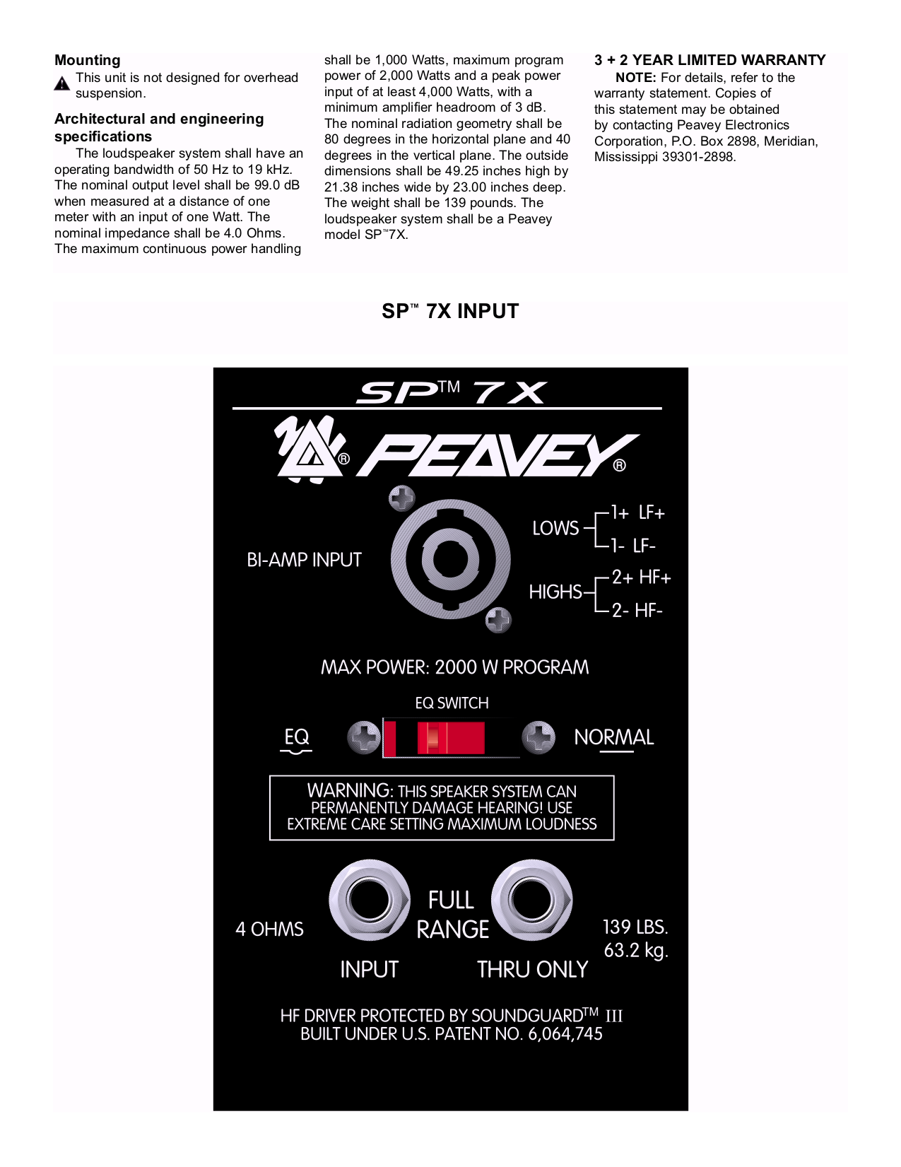 peavey sp 7x