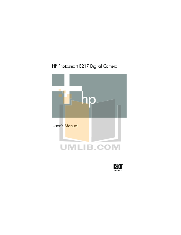 pdf for HP Digital Camera Photosmart E217 manual