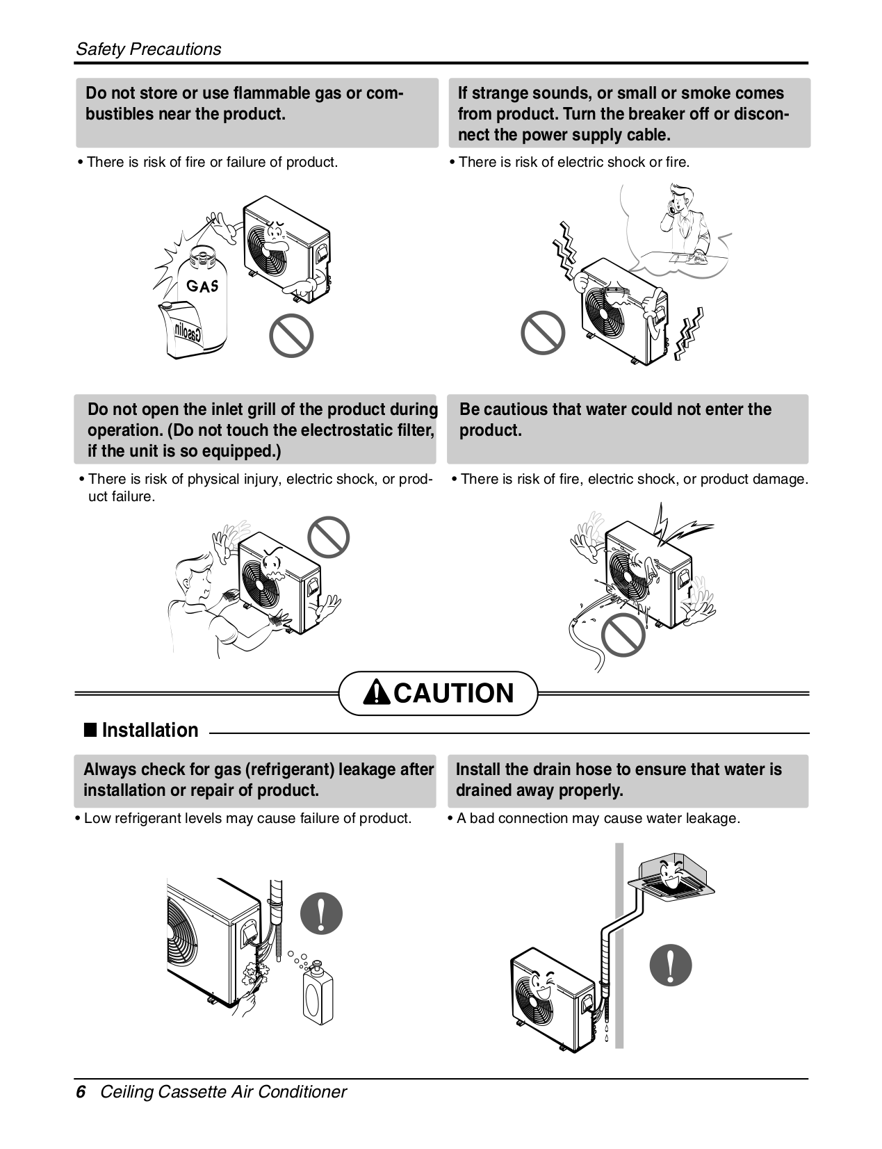 PDF manual for LG Air Conditioner LC240CP