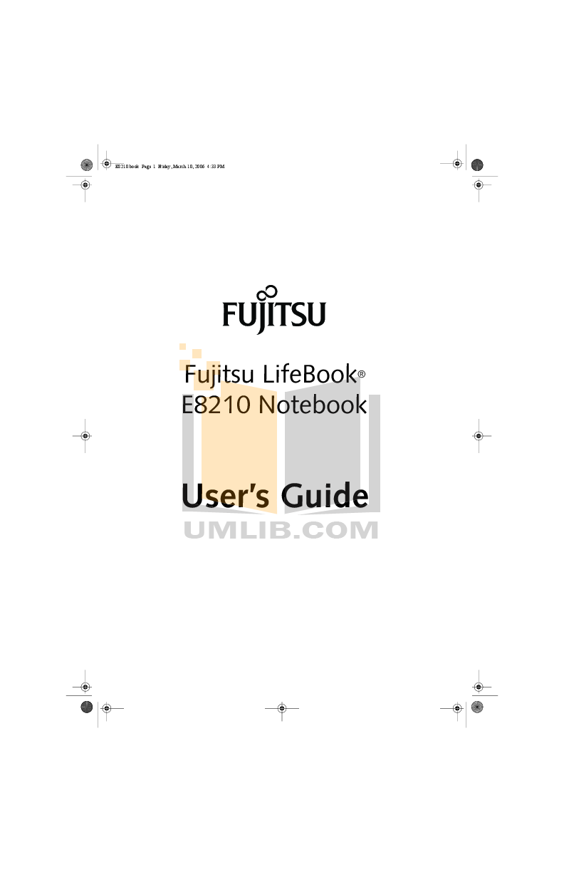 Download free pdf for Fujitsu Lifebook E8210 Laptop manual