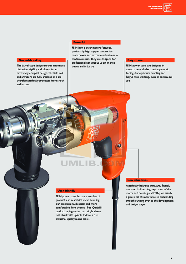 PDF manual for Fein Other AccuTec KBM 52U Screwdrivers