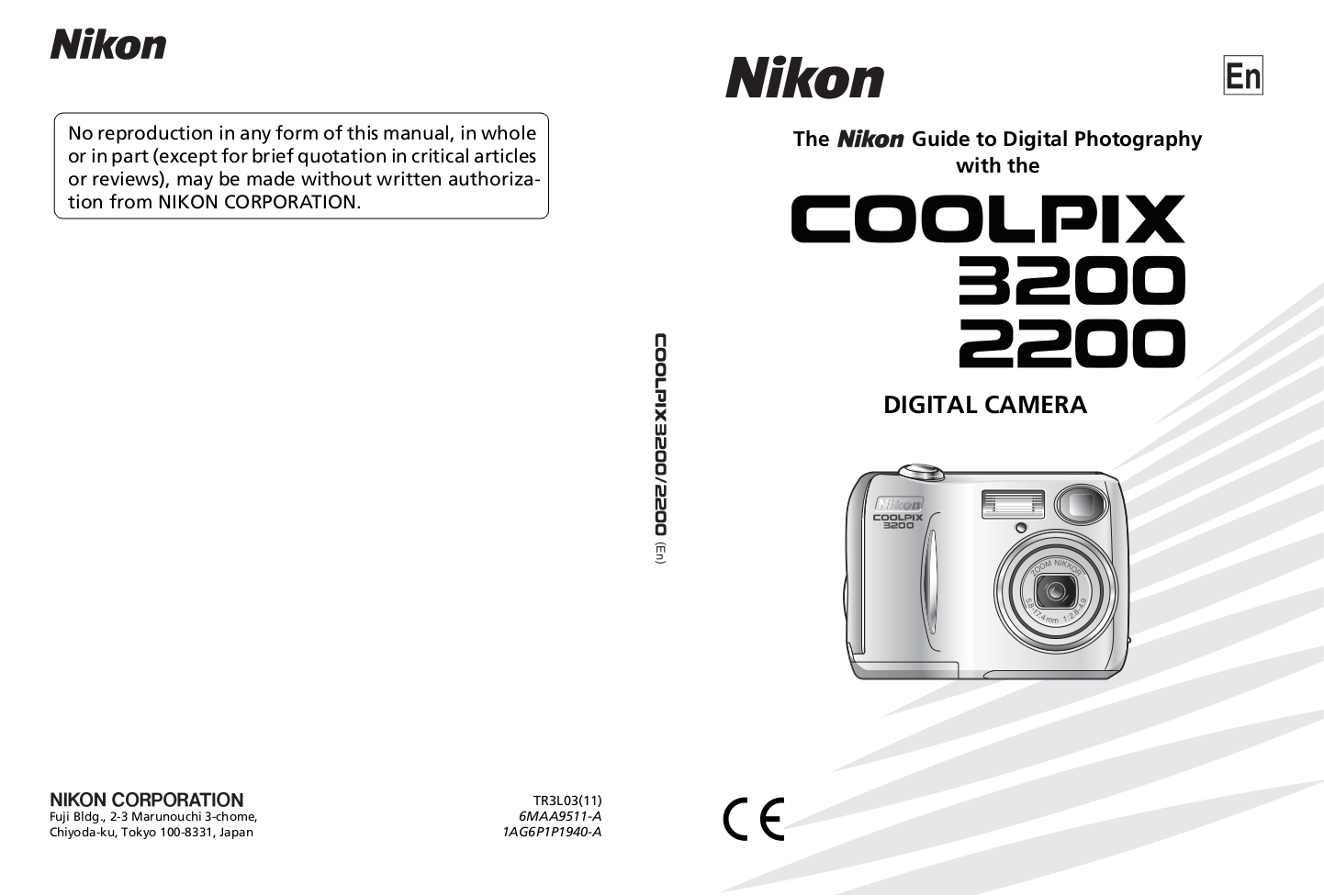 Download free pdf for Nikon CoolPix 3200 Digital Camera manual