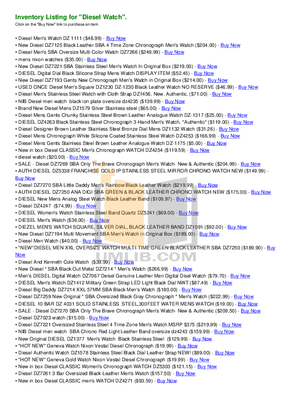 Download free pdf for Diesel DZ1179 Watch manual