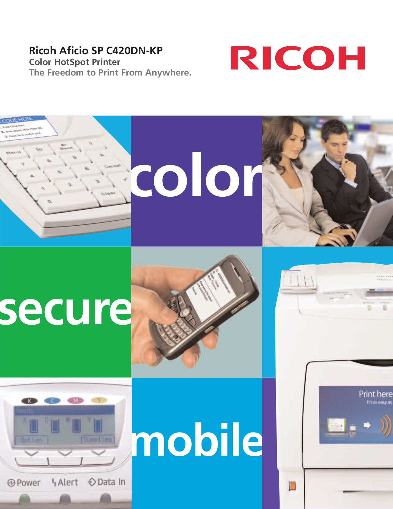 Download free pdf for Ricoh Aficio SP C420DN Printer manual