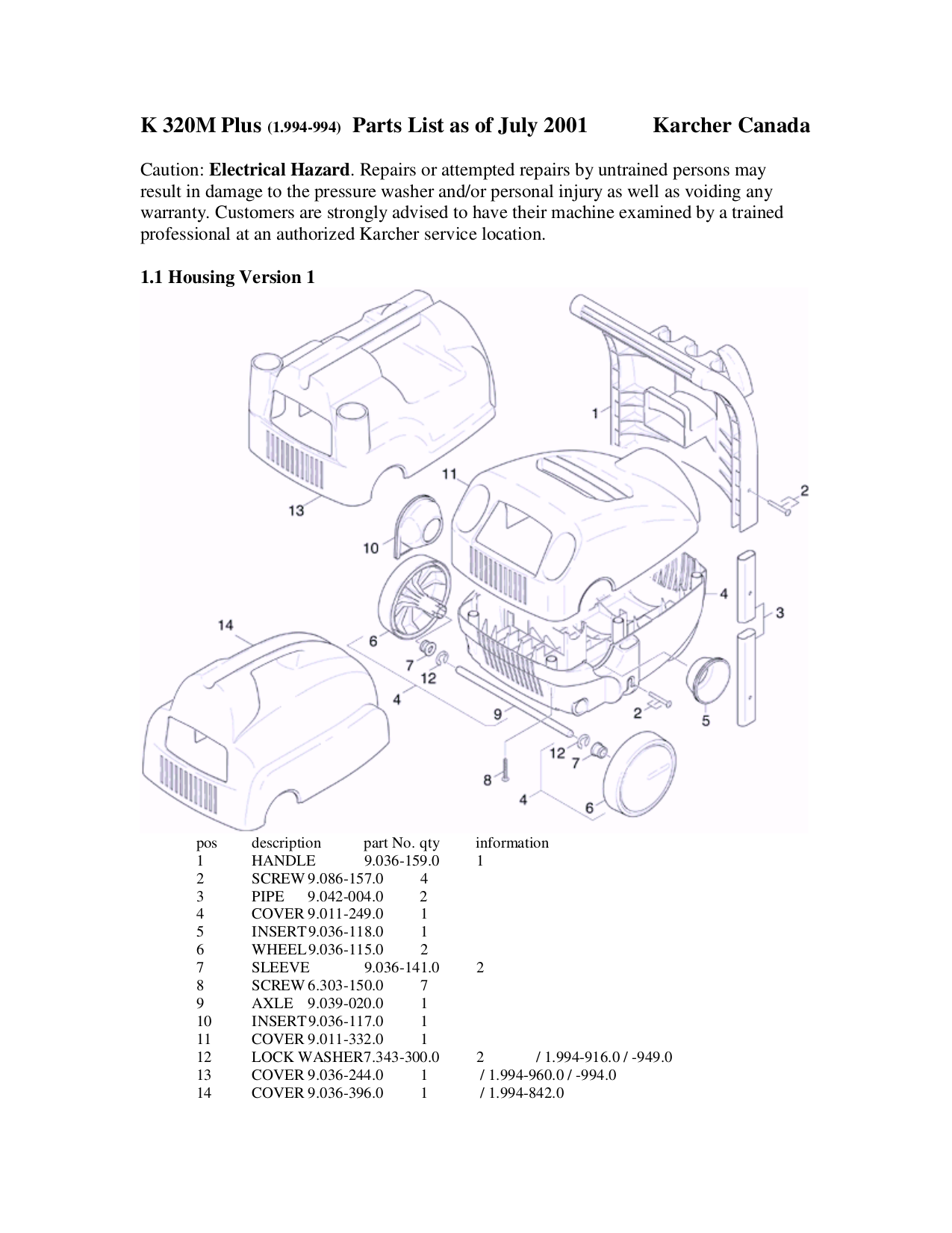 Karcher 490 repair manual online