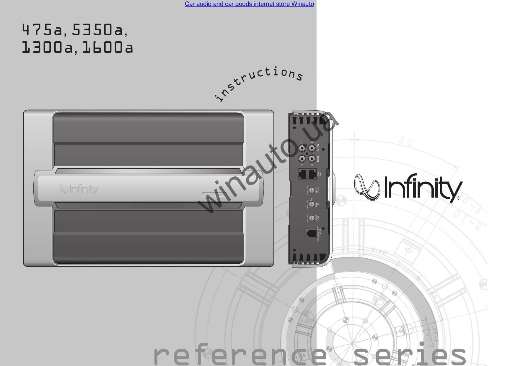 PDF manual for Infinity Car Amplifier Reference 5350A