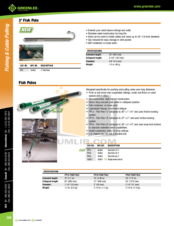 PDF manual for Greenlee Other 676 Cable Pullers