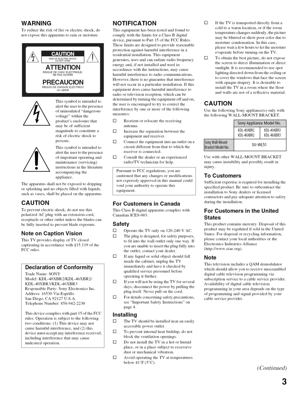 Sony Tv Manuals Bravia