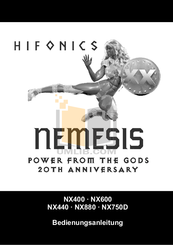 Download free pdf for Hifonics Nemesis NX440 Amp manual
