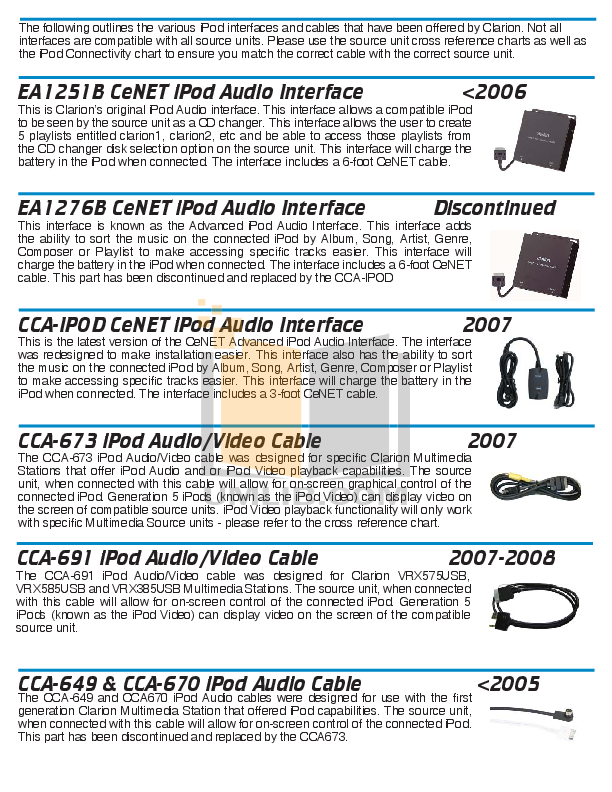 PDF manual for Clarion Car Receiver DXZ555MP