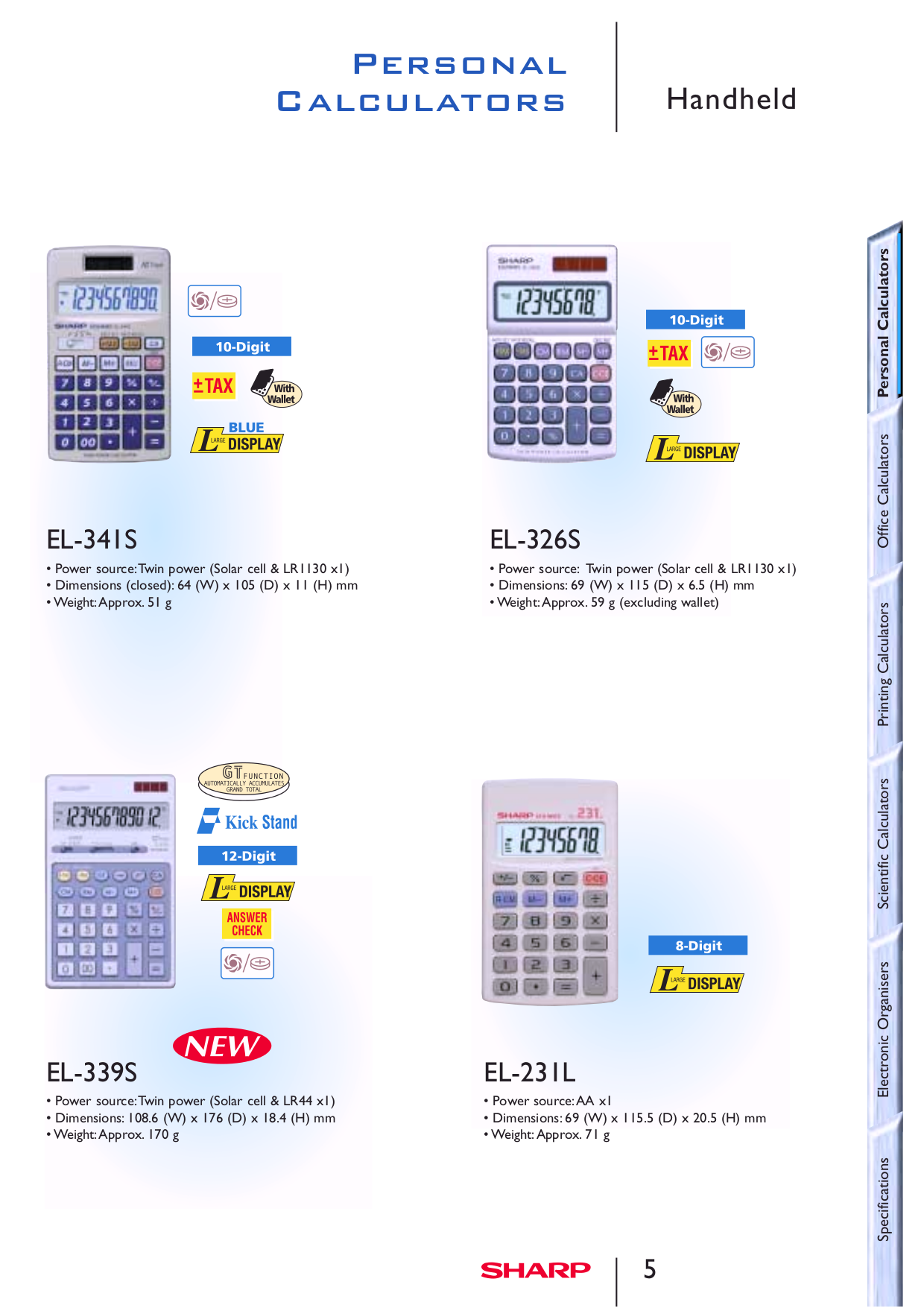 PDF Manual For Sharp Calculator EL-506V