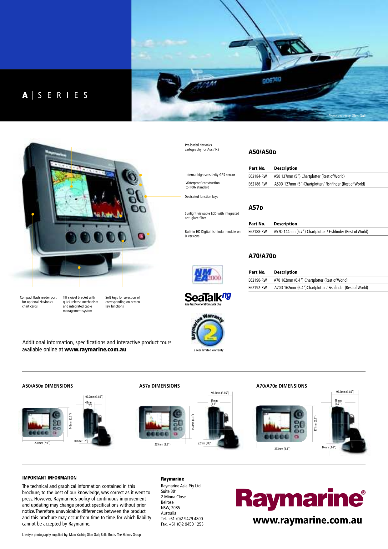 PDF manual for Raymarine GPS A Series A50D