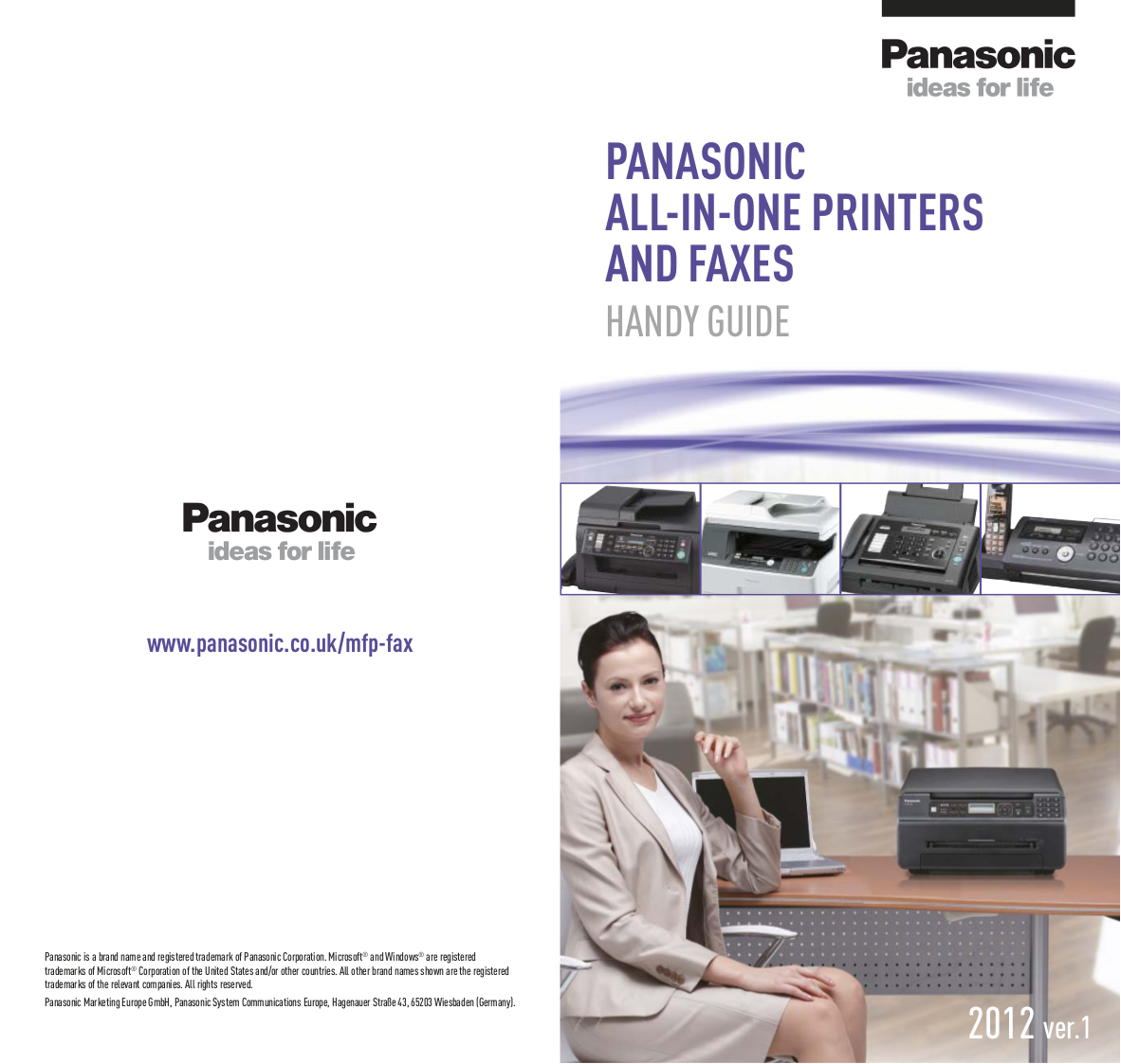 Download free pdf for Panasonic UF590 Fax Machine manual