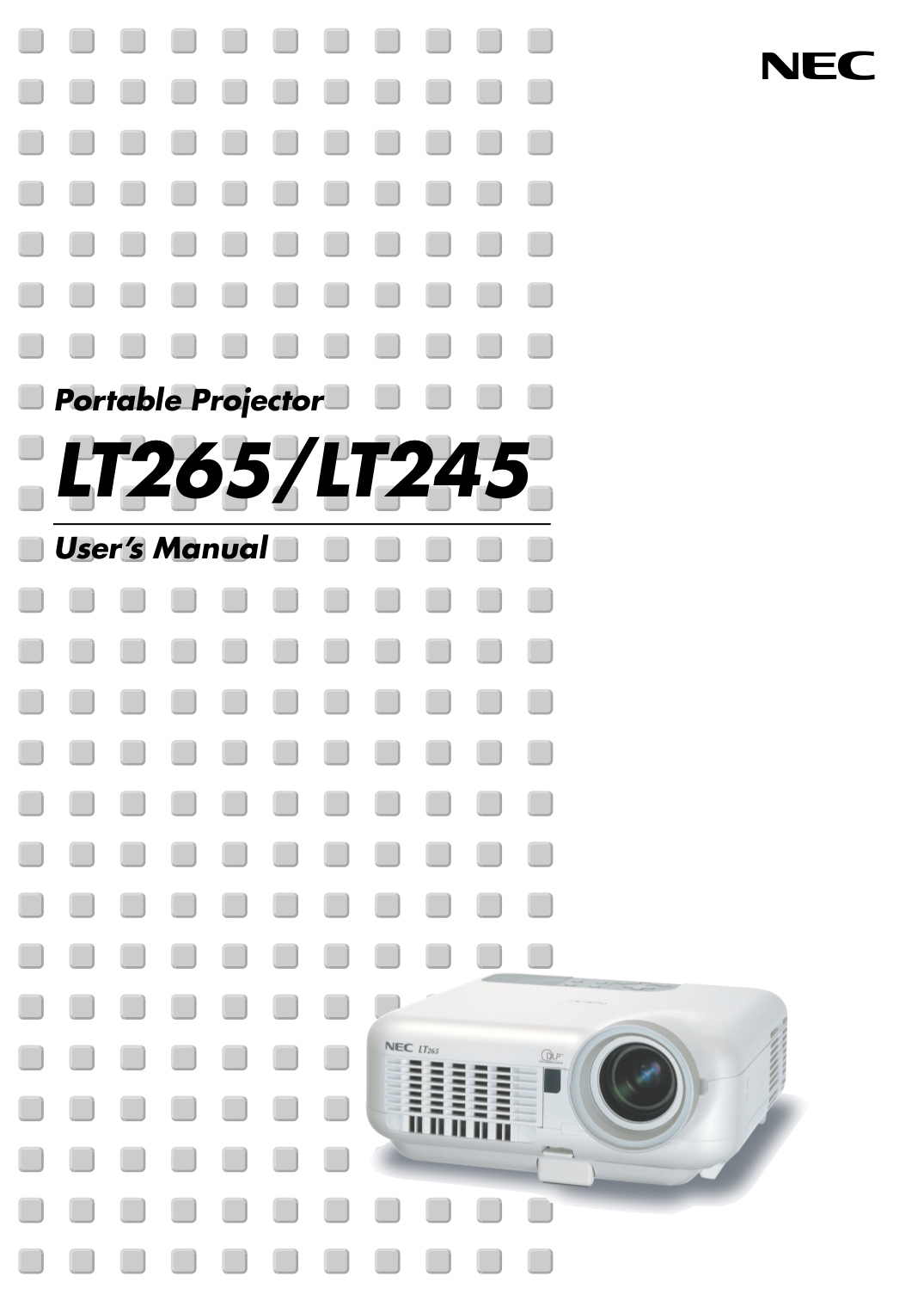 Download free pdf for NEC MultiSync LT245 Projector manual