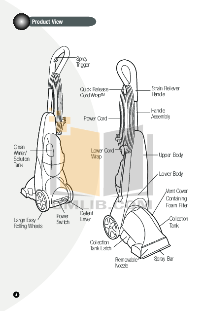 PDF manual for Bissell Vacuum 1970