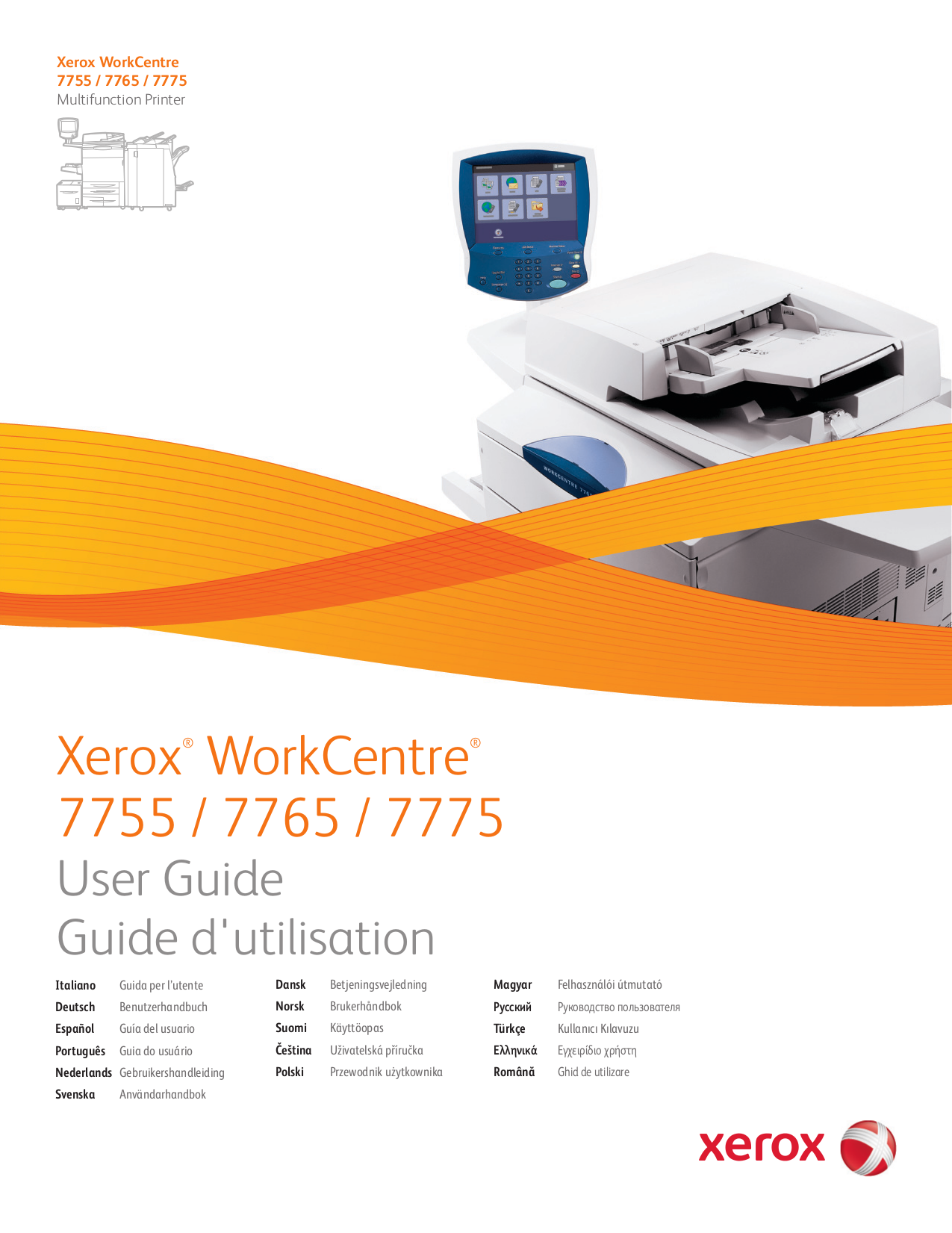 Download free pdf for Xerox WorkCentre M123 Multifunction Printer manual