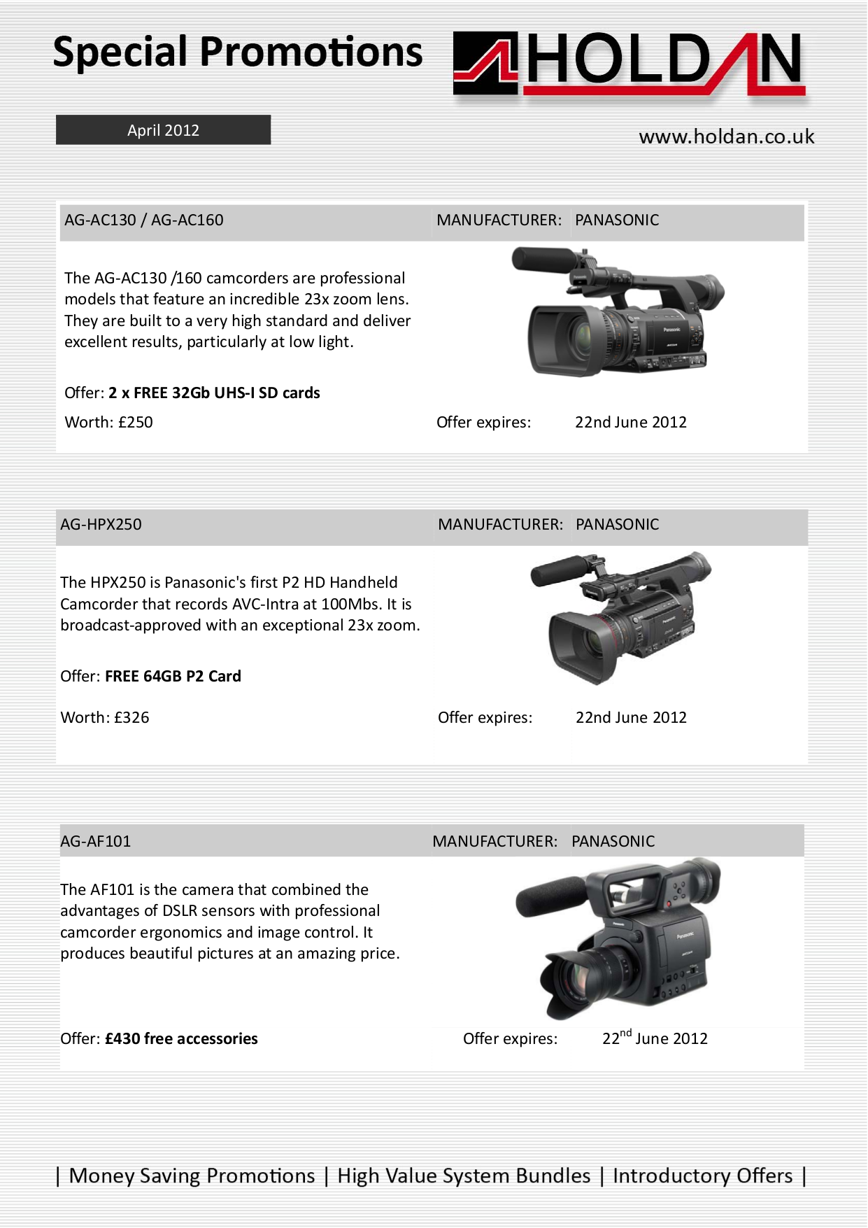 Download free pdf for Panasonic AG-AC160 Camcorders manual