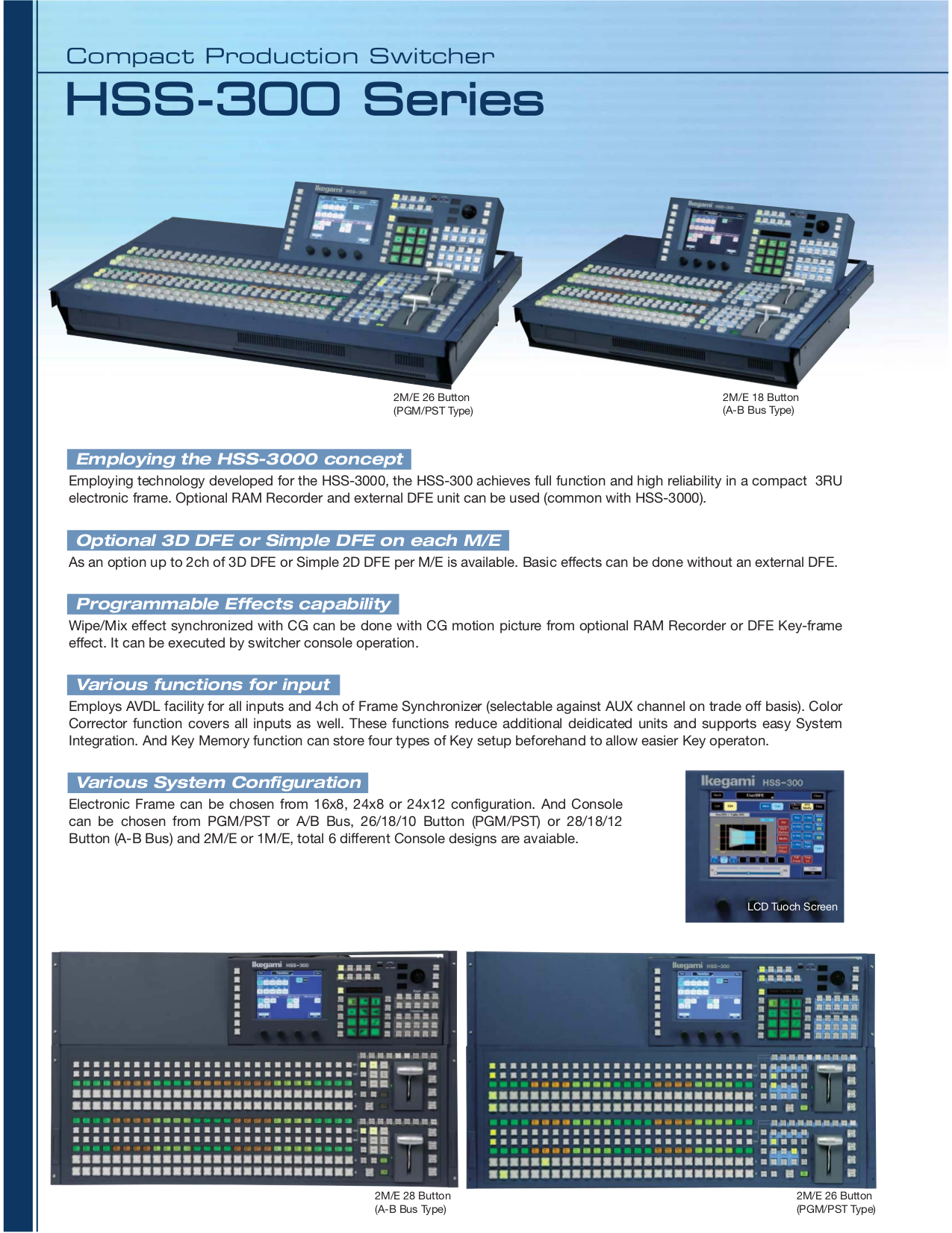 PDF manual for Ikegami Other HSS-300 Switchers