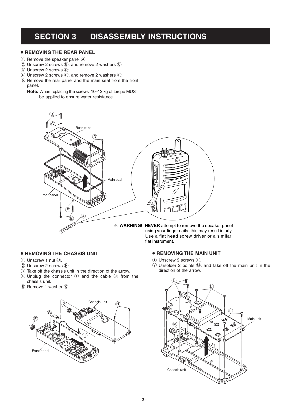 PDF manual for 2way Radio ICF3S