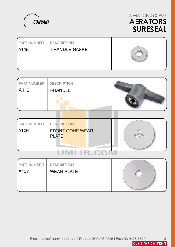 PDF manual for Convair Air Conditioner Westwind 700