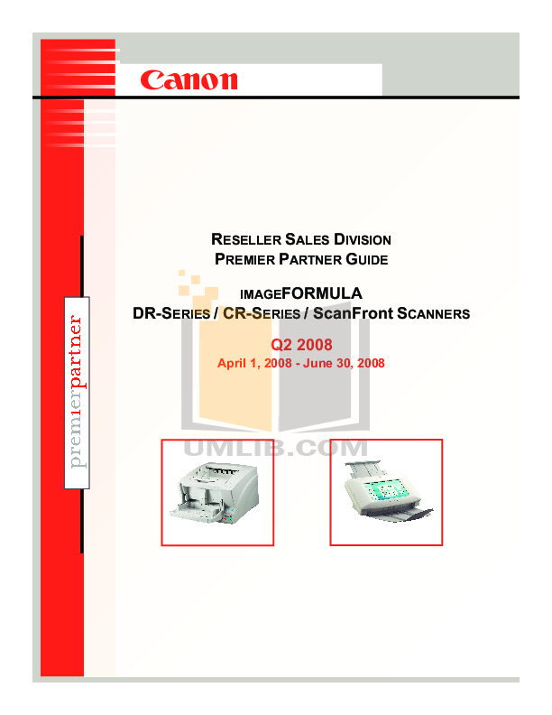pdf for Canon Scanner imageFORMULA DR-3080CII manual