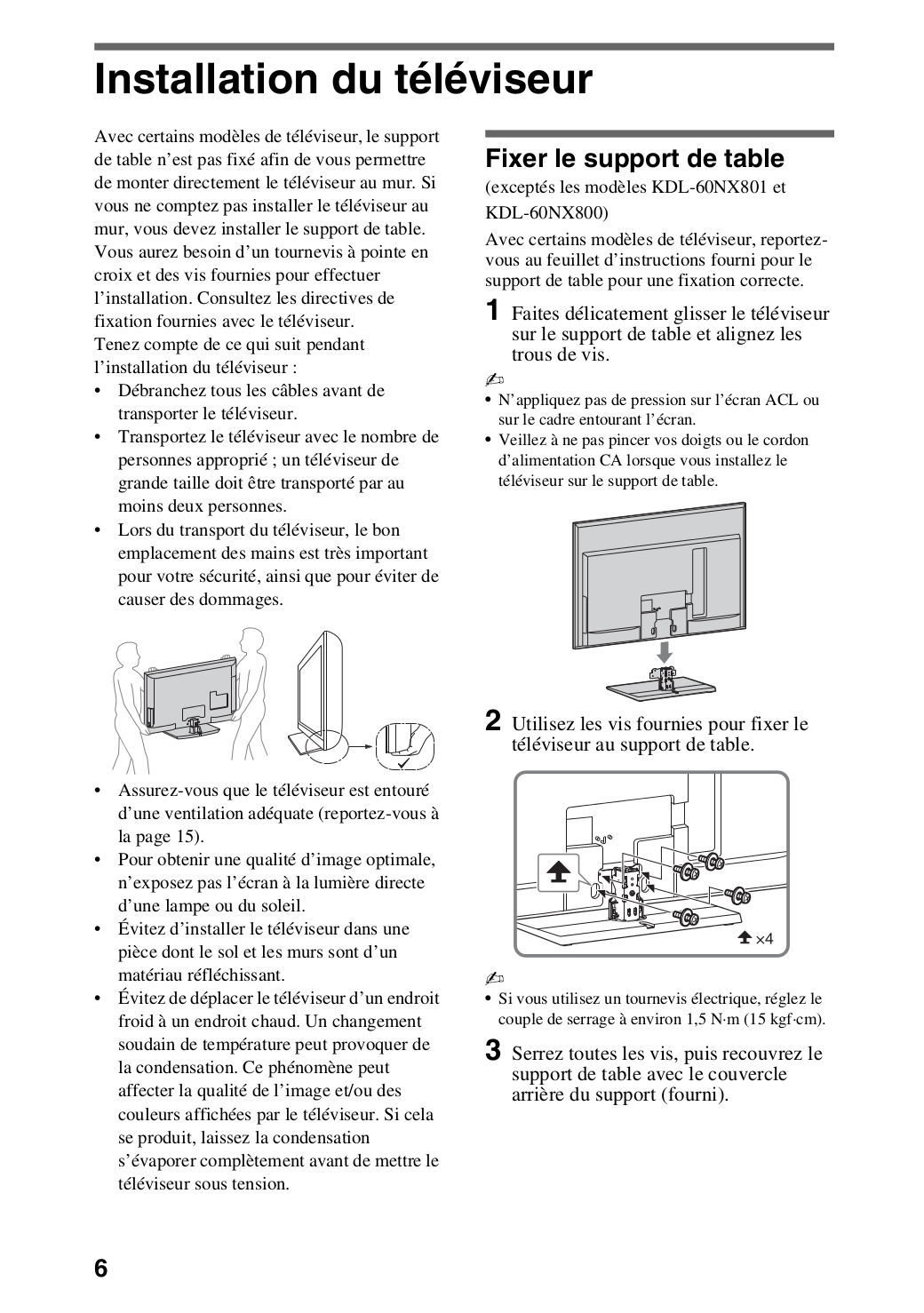 PDF manual for Sony TV BRAVIA KDL-46NX800