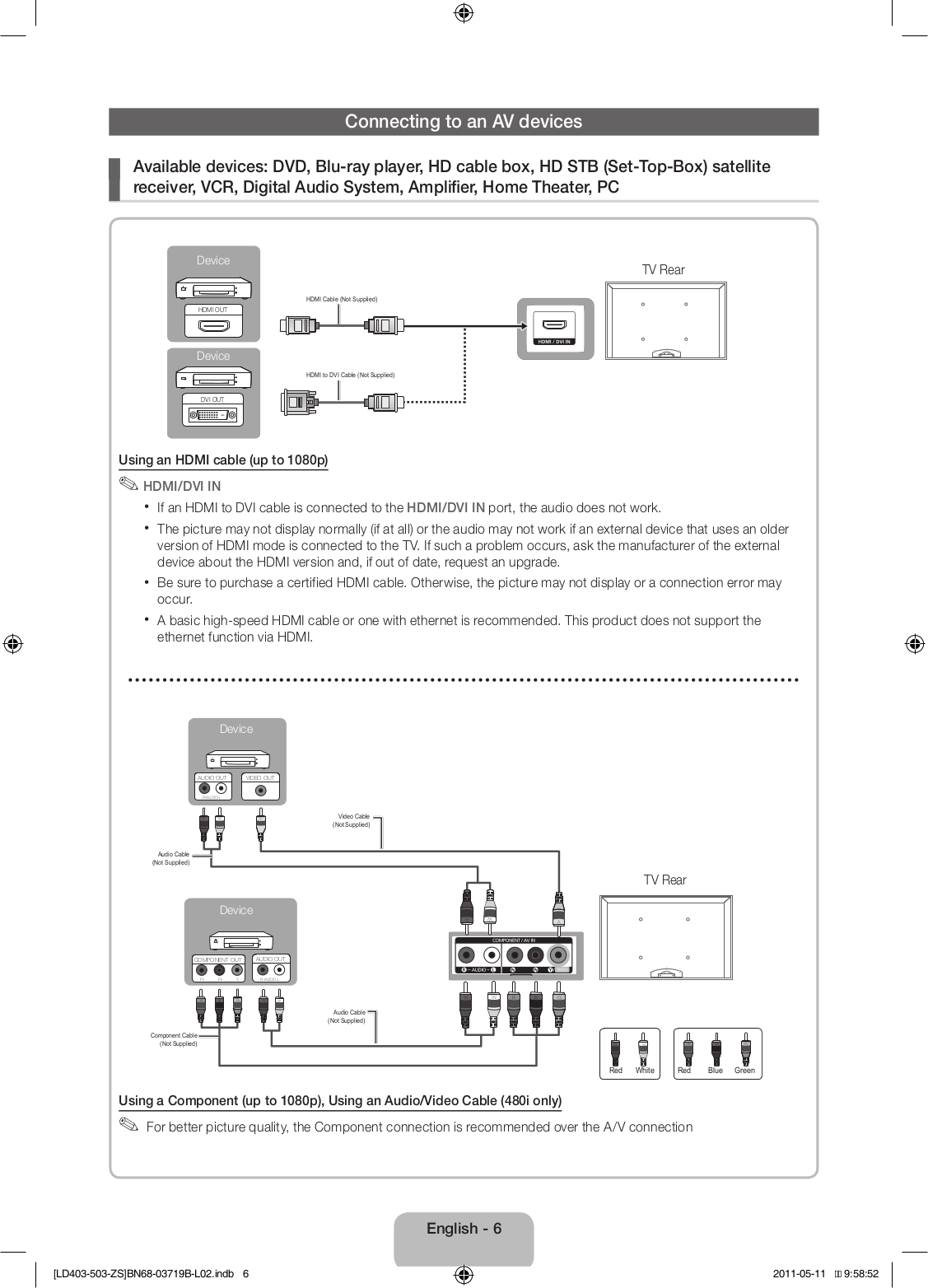 PDF manual for Samsung LCD TV LN32D403
