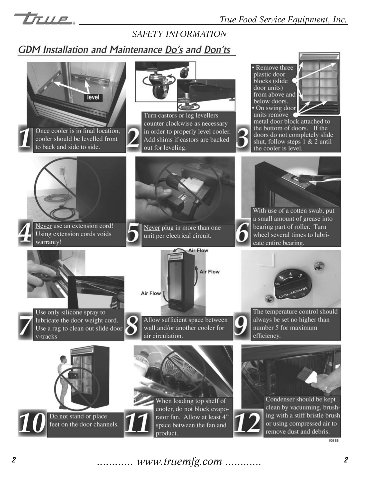 True Freezer Troubleshooting Manual