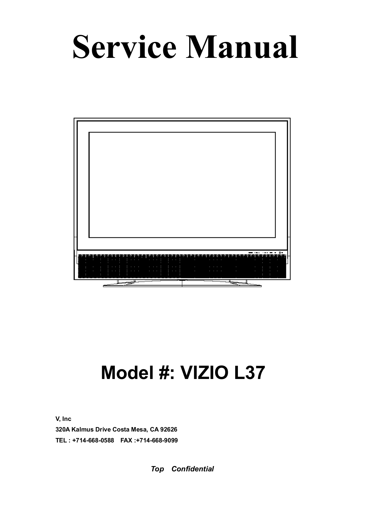 PDF manual for Vizio TV M470NV
