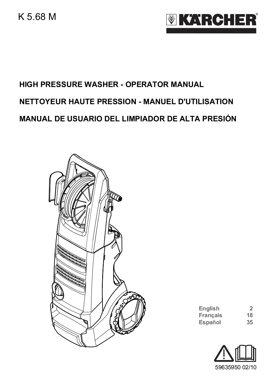 PDF manual for Karcher Other K 210 M Pressure Washers