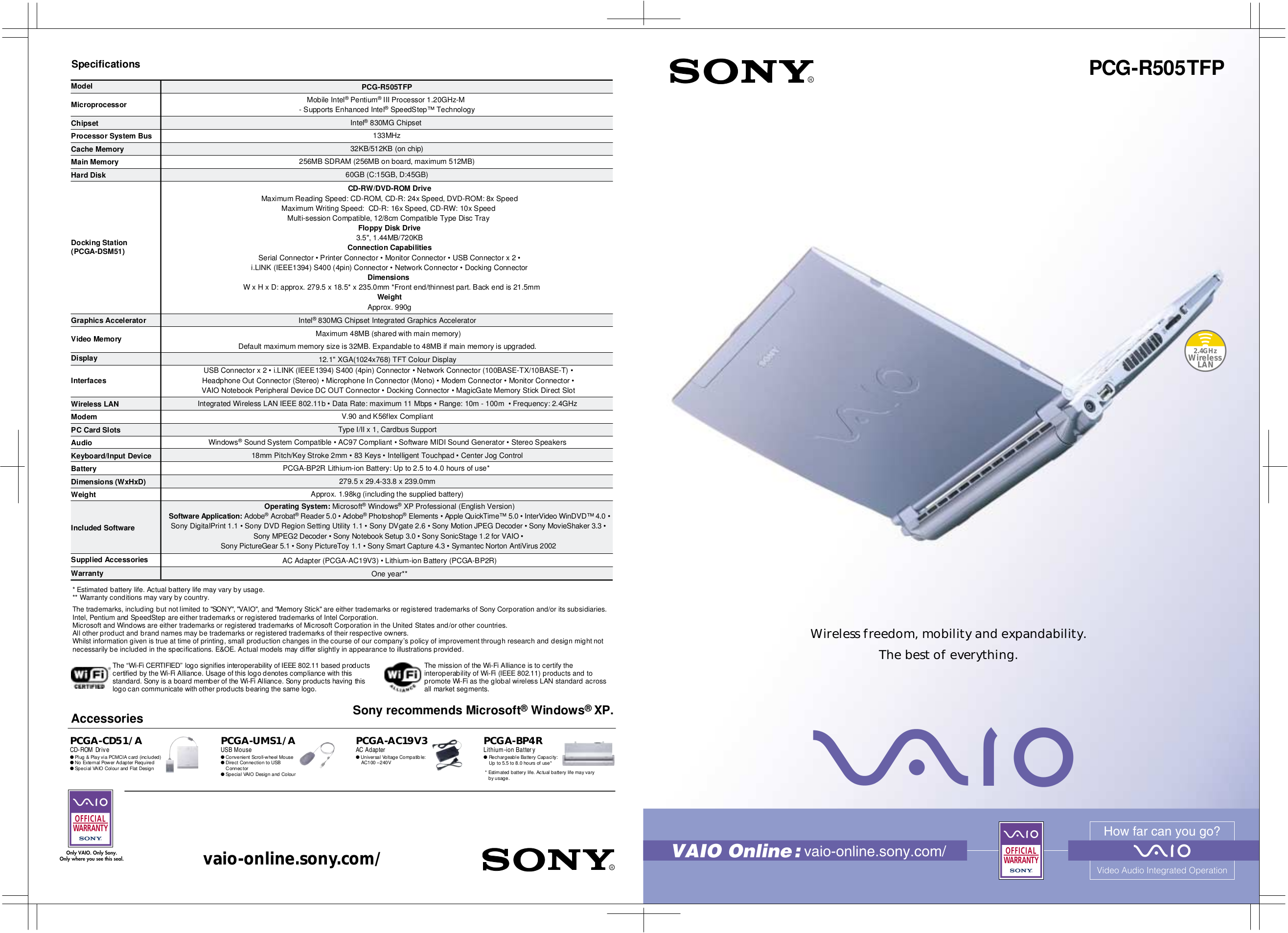 Sony vaio pcg характеристики