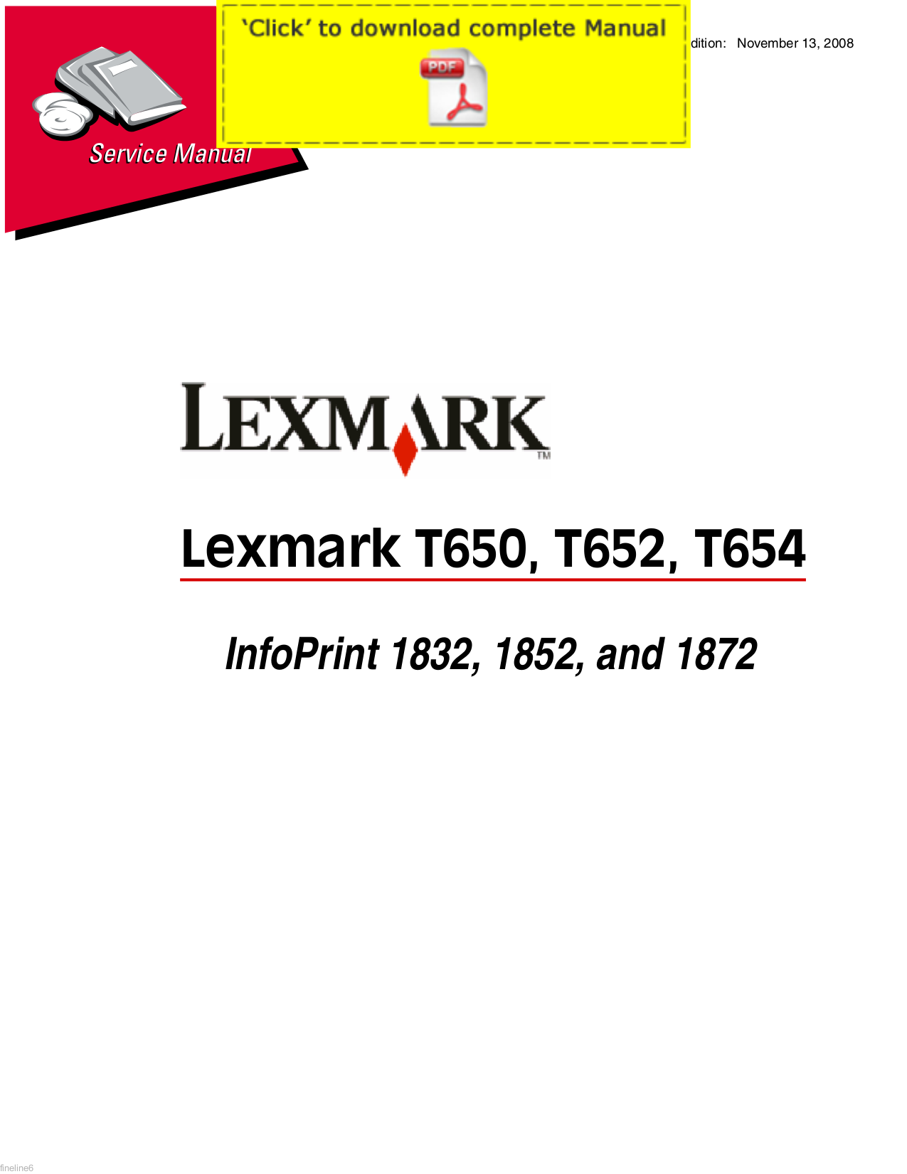 Download free pdf for Lexmark T654dn Printer manual