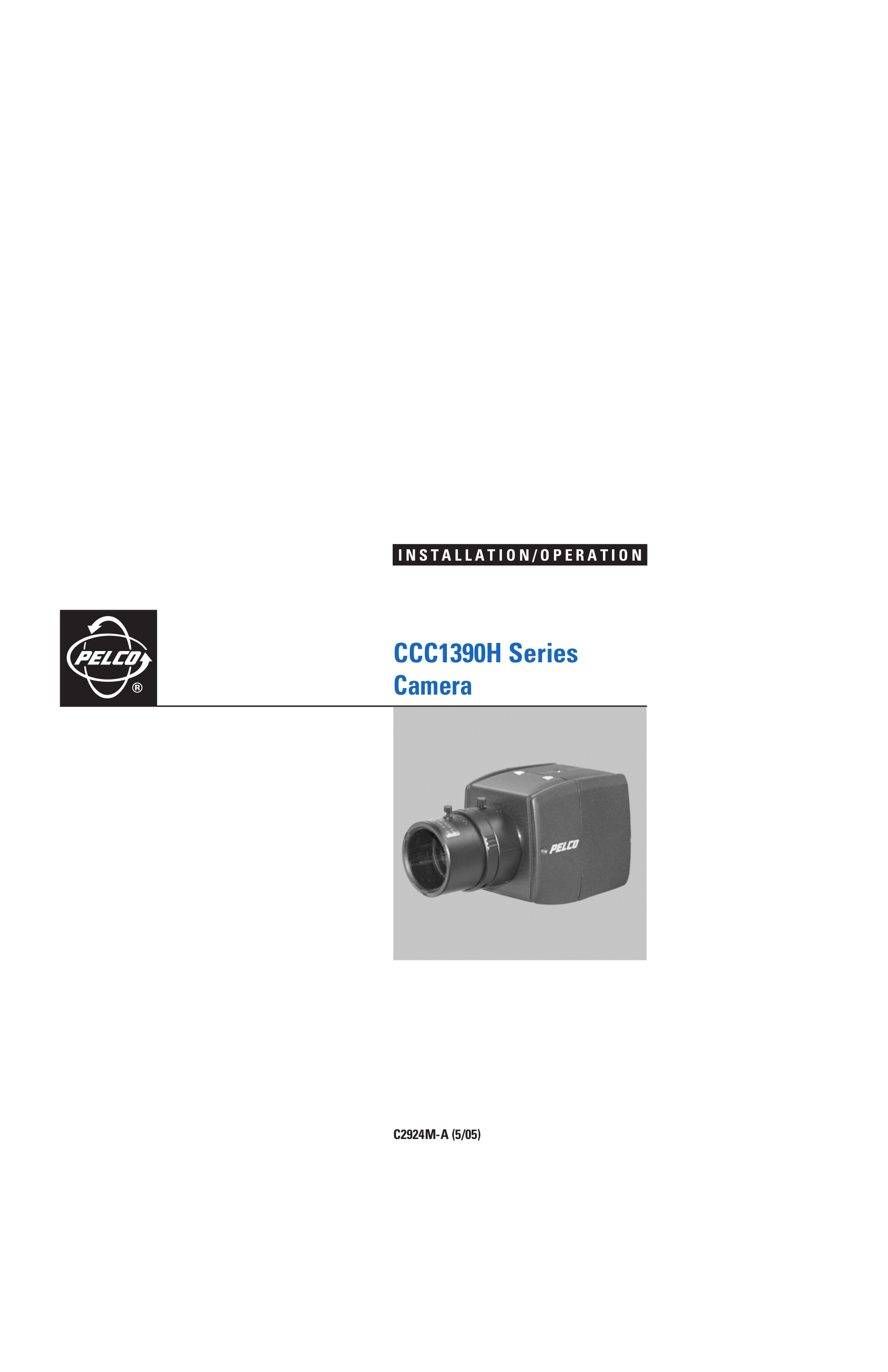 Download free pdf for Pelco CCC1390H-6 Security Camera manual