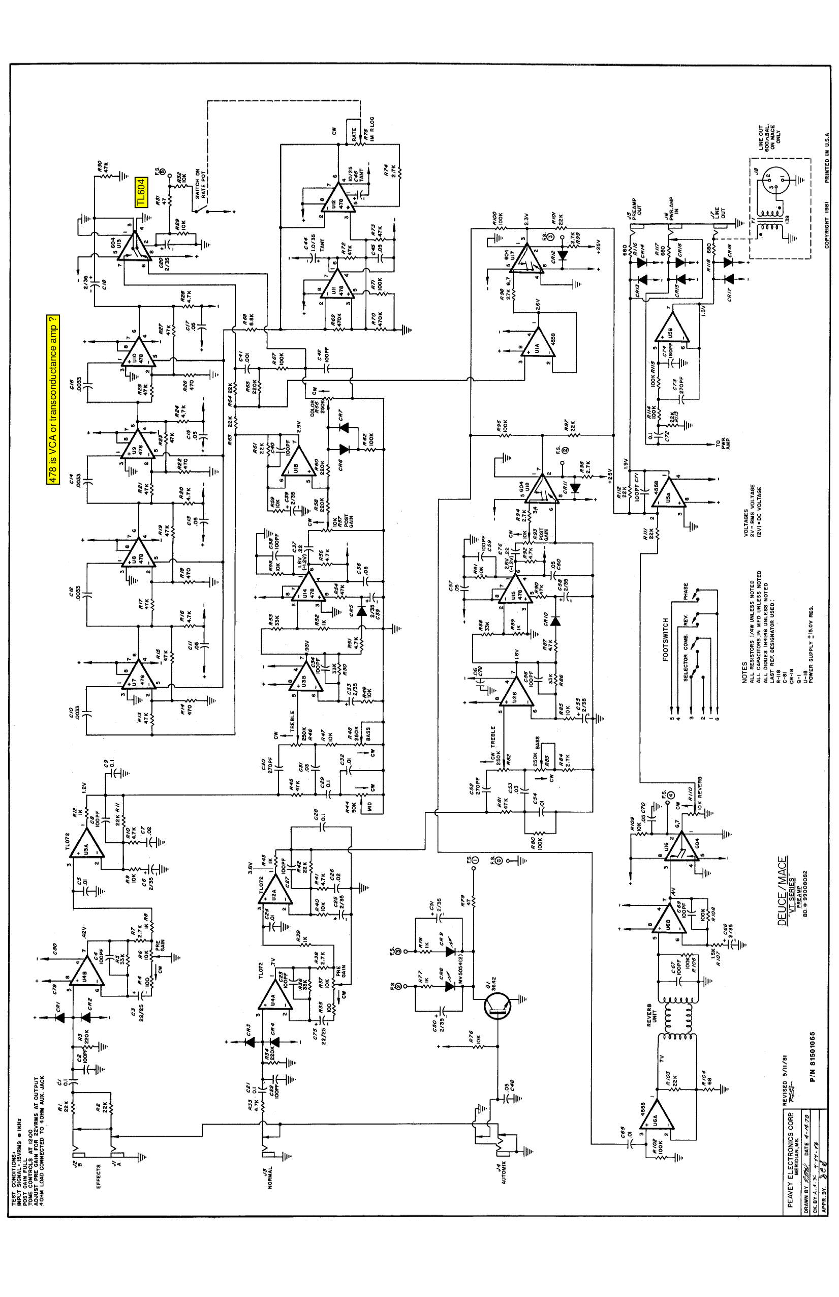 Download free pdf for Peavey Mace Amp manual