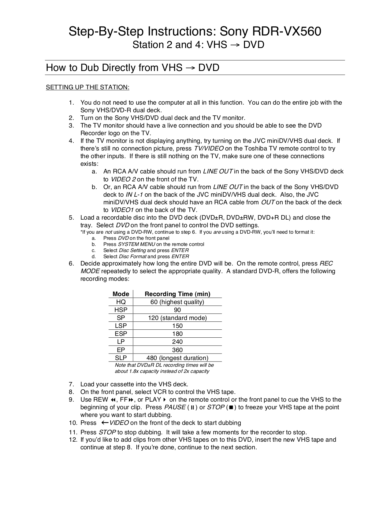 Download free pdf for RCA VR525 VCR manual