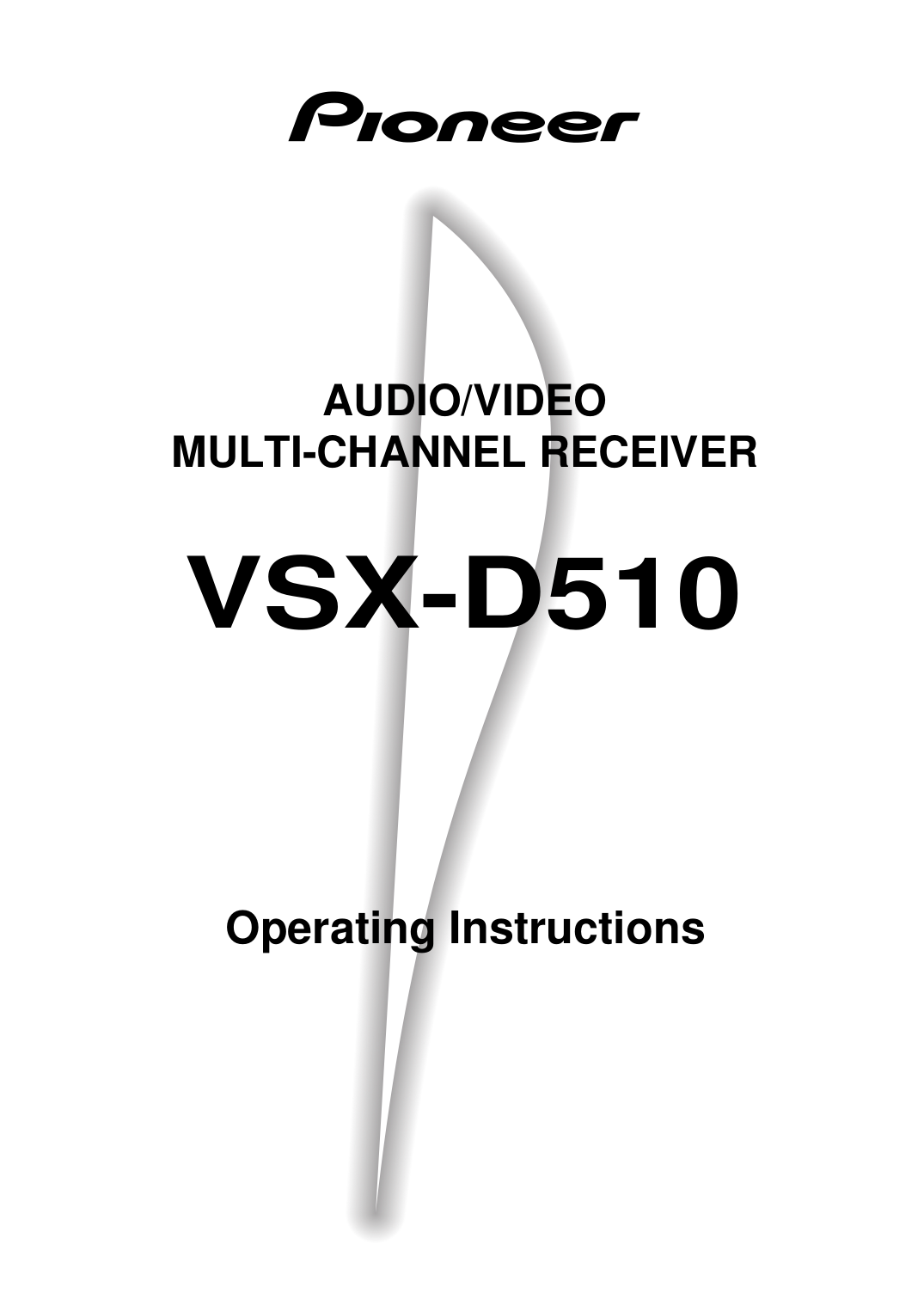 PDF manual for Pioneer Receiver Elite VSX32