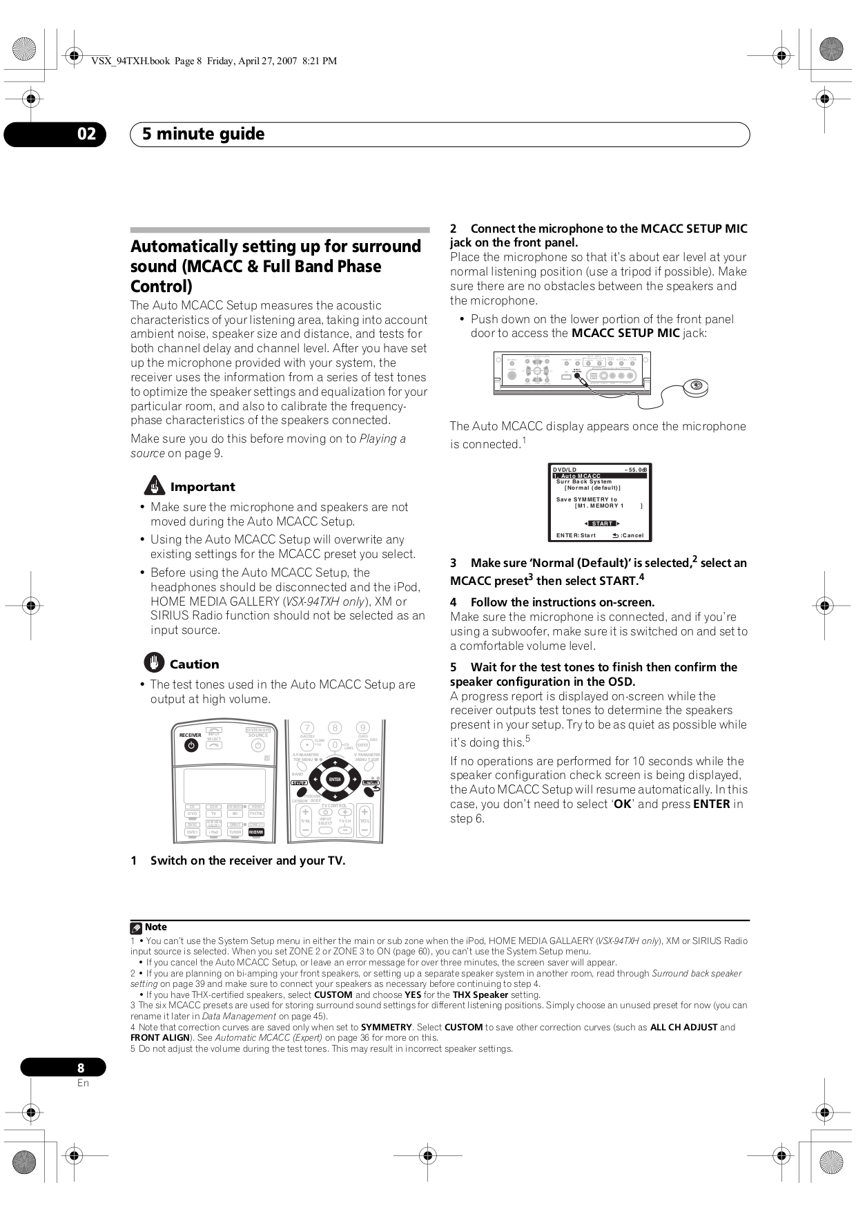 PDF manual for Pioneer Receiver Elite VSX-32