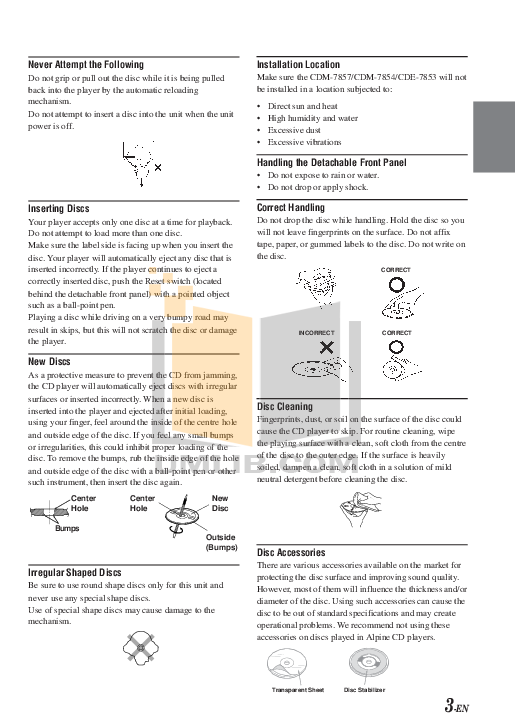 PDF manual for Alpine Car Receiver CHA-S624